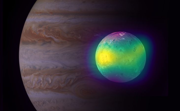 木星の衛星イオで見つかった二酸化硫黄